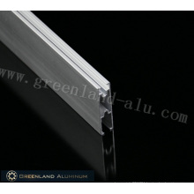 Rail inférieur gris aluminium pour store enrouleur